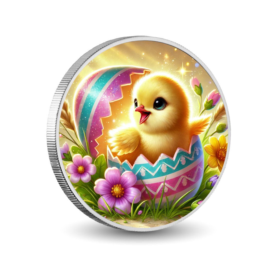 Eggstra Special Easter Joy Coloured Coin - Arverni Mint