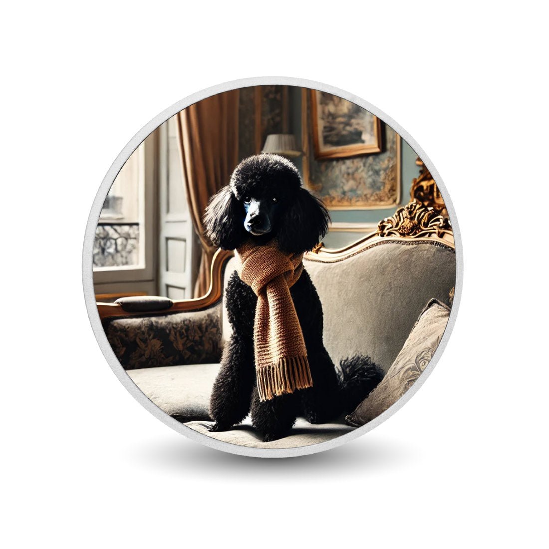 Elegant and Poised: Poodle in Parisian Splendor 1oz Coin - Arverni Mint