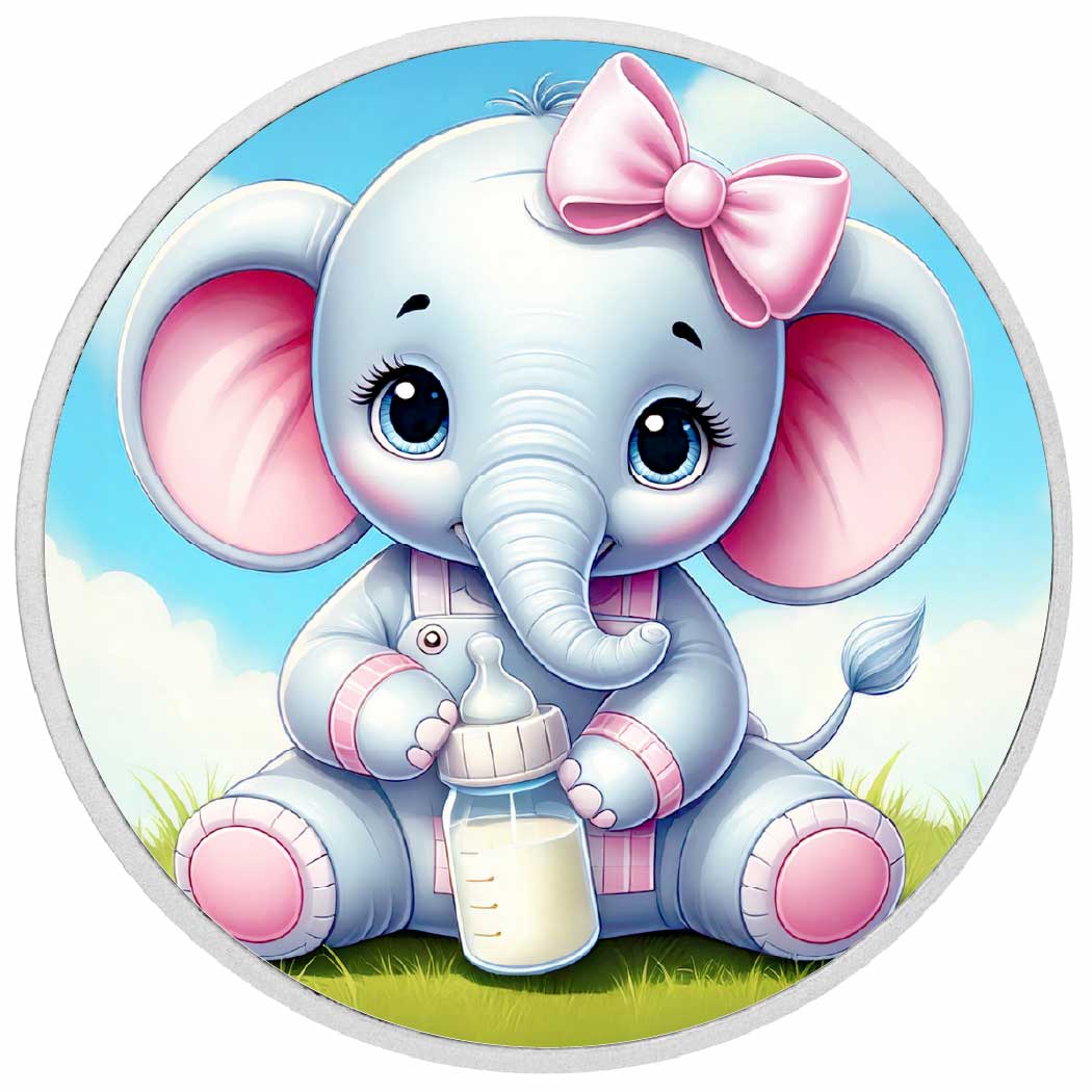 Ellie's Adorable Milk Break 1oz Silver Coloured Coin - Arverni Mint