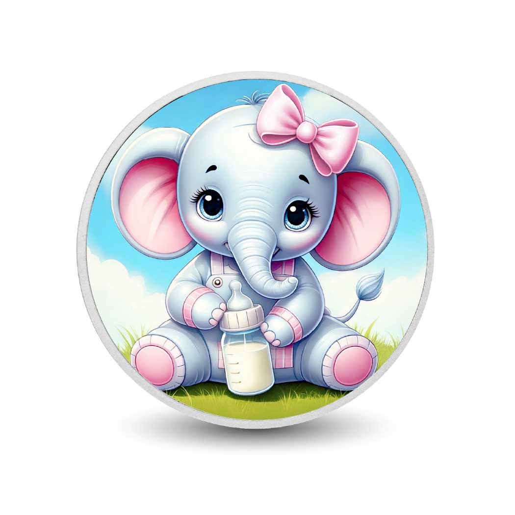 Ellie's Adorable Milk Break 1oz Silver Coloured Coin - Arverni Mint