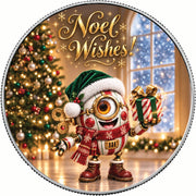 Noel-O-Matic 1oz 999.9 Fine Silver Coin Colorized BU Finish