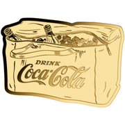 Coca-Cola Vintage Bag 999 Fine Gold 1/1000 oz Coin in Card