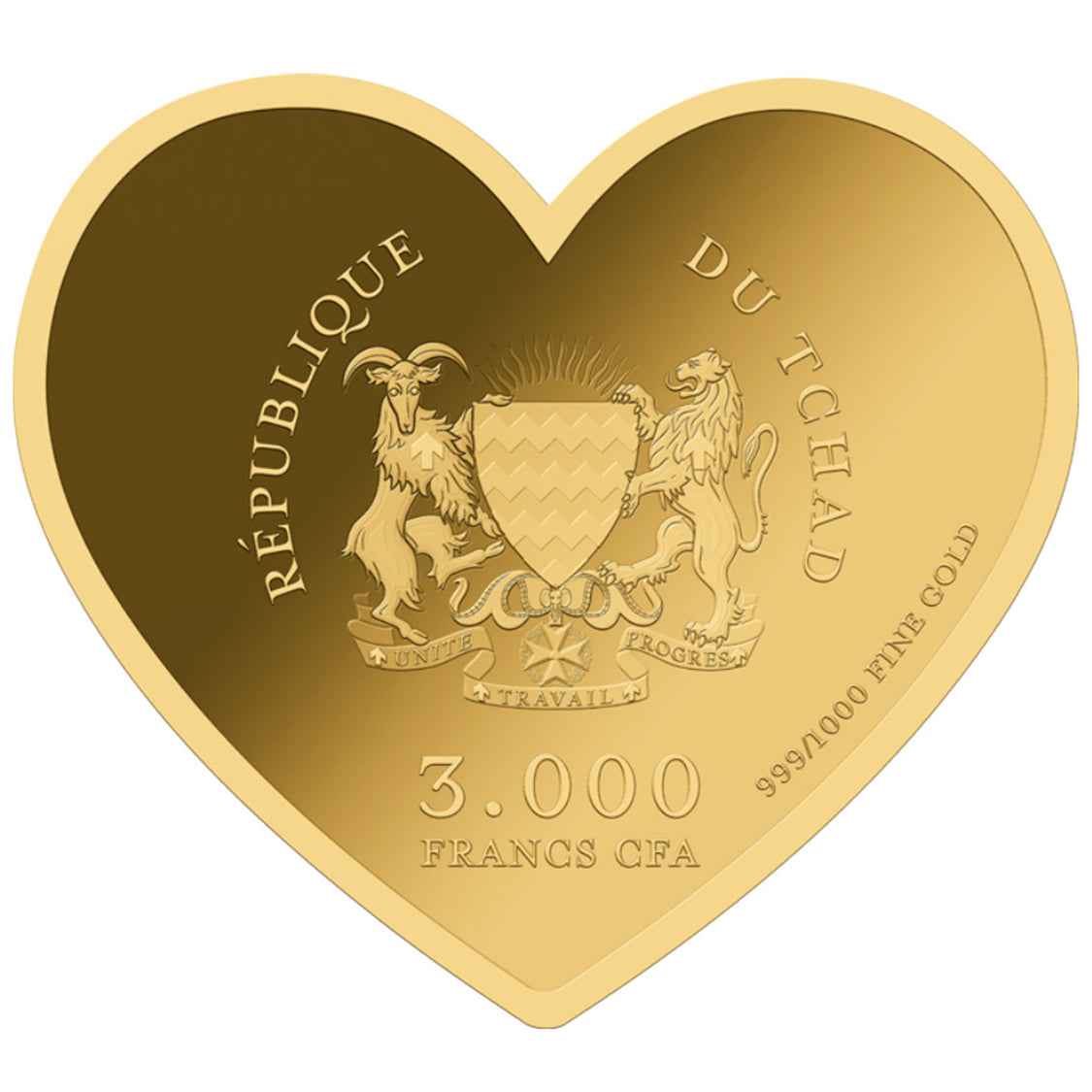 Heart for Germany 999 Fine Gold 1/1000 oz Coin in Box