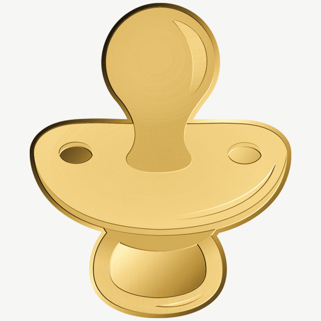 Ciuccio Moneta in oro fino 999 da 1/1000 oz in confezione