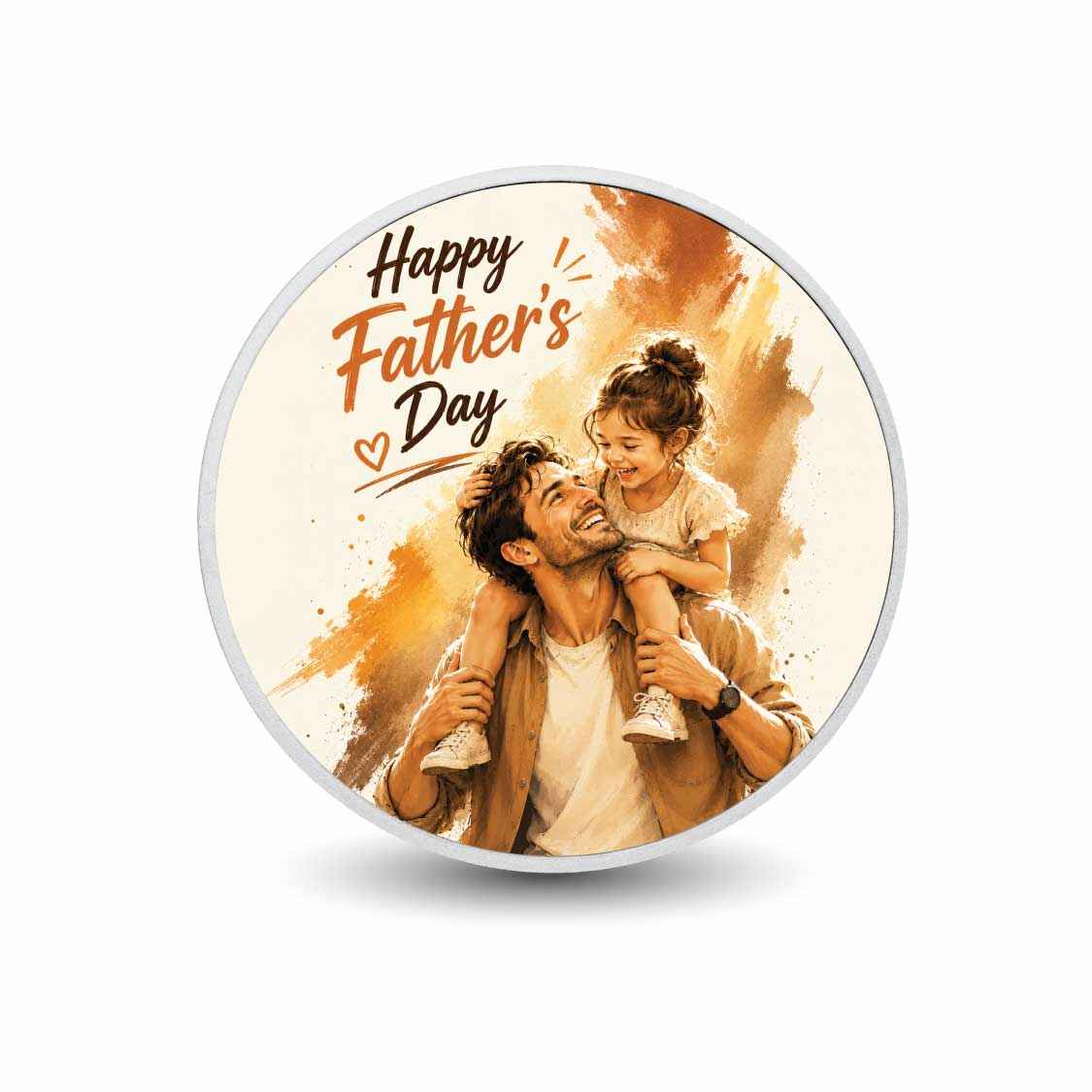 Dad, My Guiding Light 2026 1oz 999 Silver BU Colourized