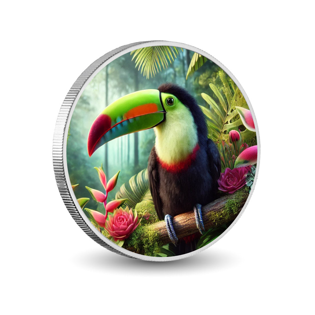 Joyau de la forêt tropicale : le toucan éclatant, pièce