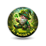 Lutin fantaisiste dans une prairie de trèfles, pièce colorée de 1oz