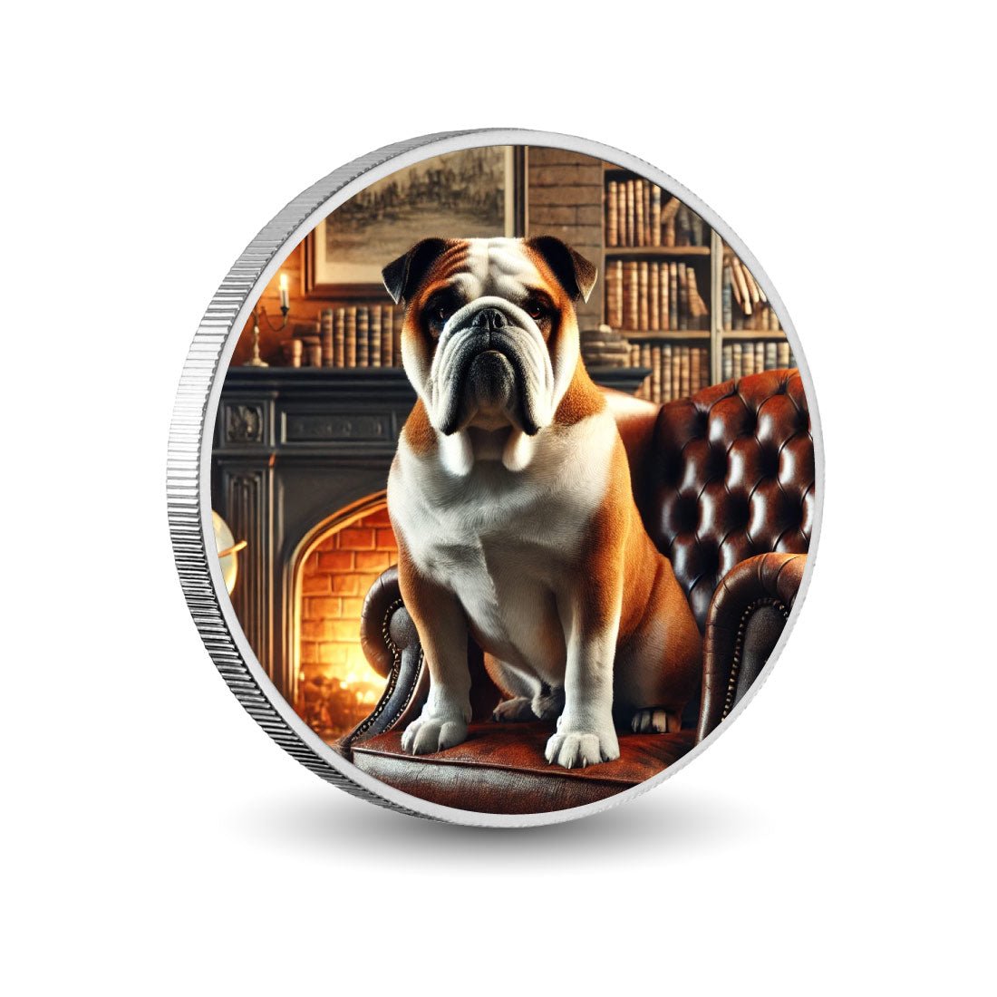 Fireside Majesty: The Bulldog's Realm 1oz Coin - Arverni Mint