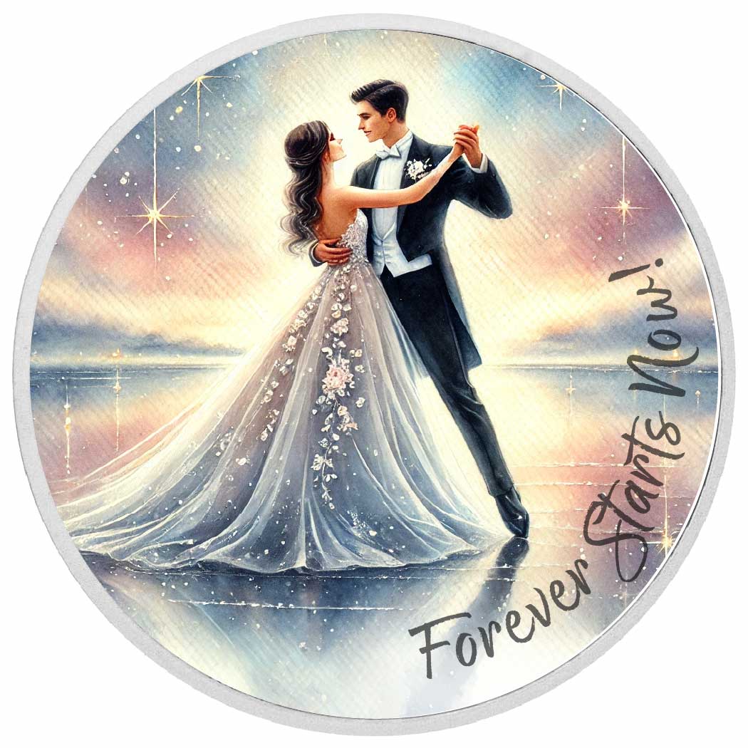 Forever Starts Now - First Dance Magic 1oz Silver Coin - Arverni Mint