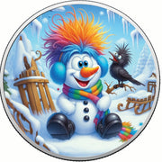 Frosty in Full Colour 1oz Fine Silver Coloured Coin - Arverni Mint