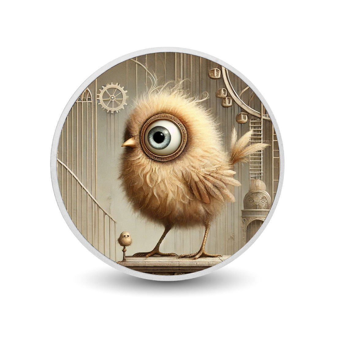 Gearling Hatchling: Keeper of the Clockwork Nest Coloured Coin - Arverni Mint