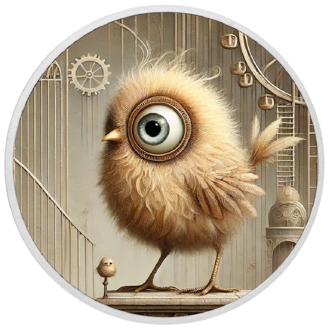 Gearling Hatchling: Keeper of the Clockwork Nest Coloured Coin - Arverni Mint
