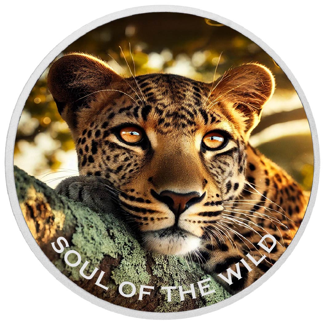 Golden Gaze: Soul of the Wild 1oz Coloured Silver - Arverni Mint