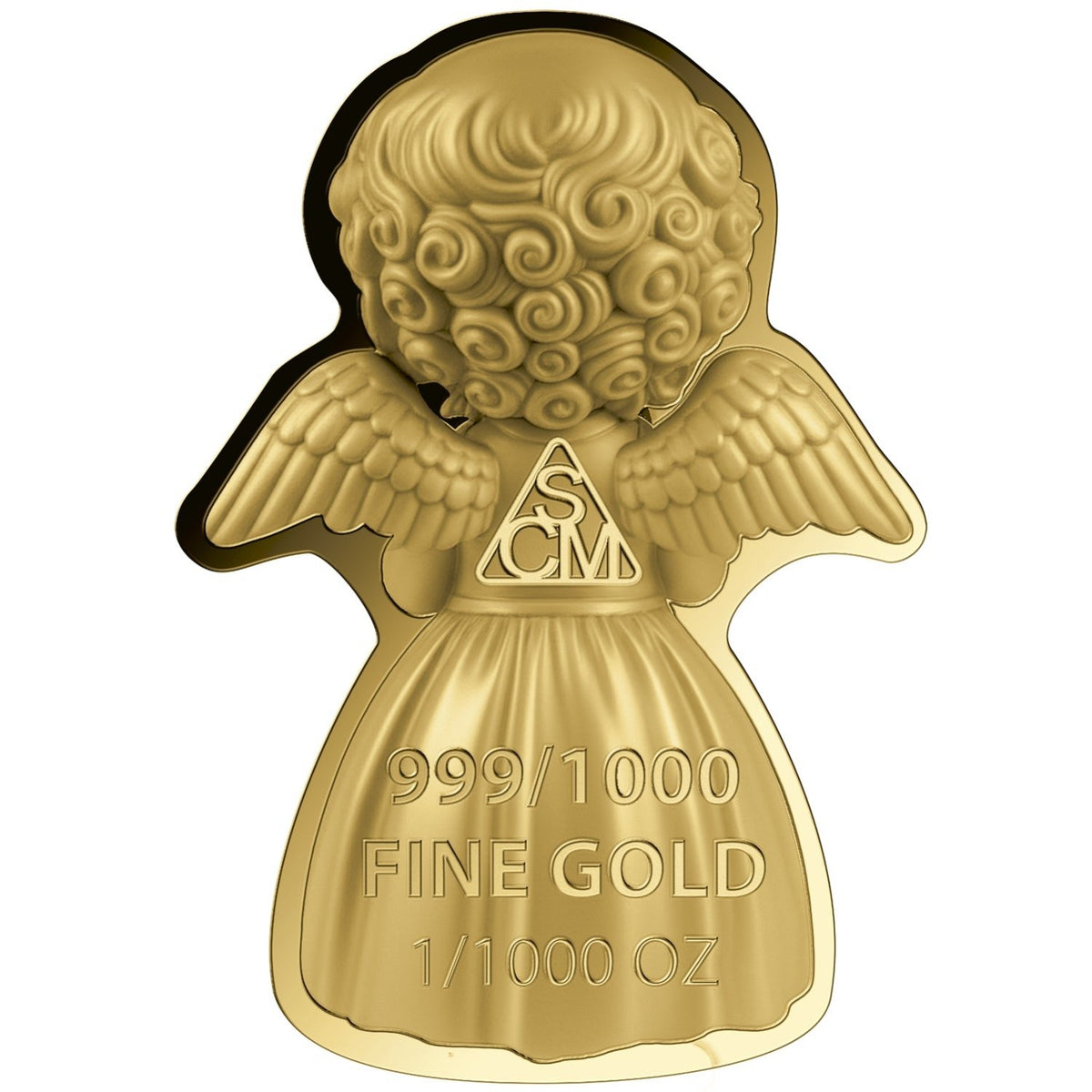 Guardian Angel 999 Fine Gold 1/1000 oz Coin in Box - Arverni Mint