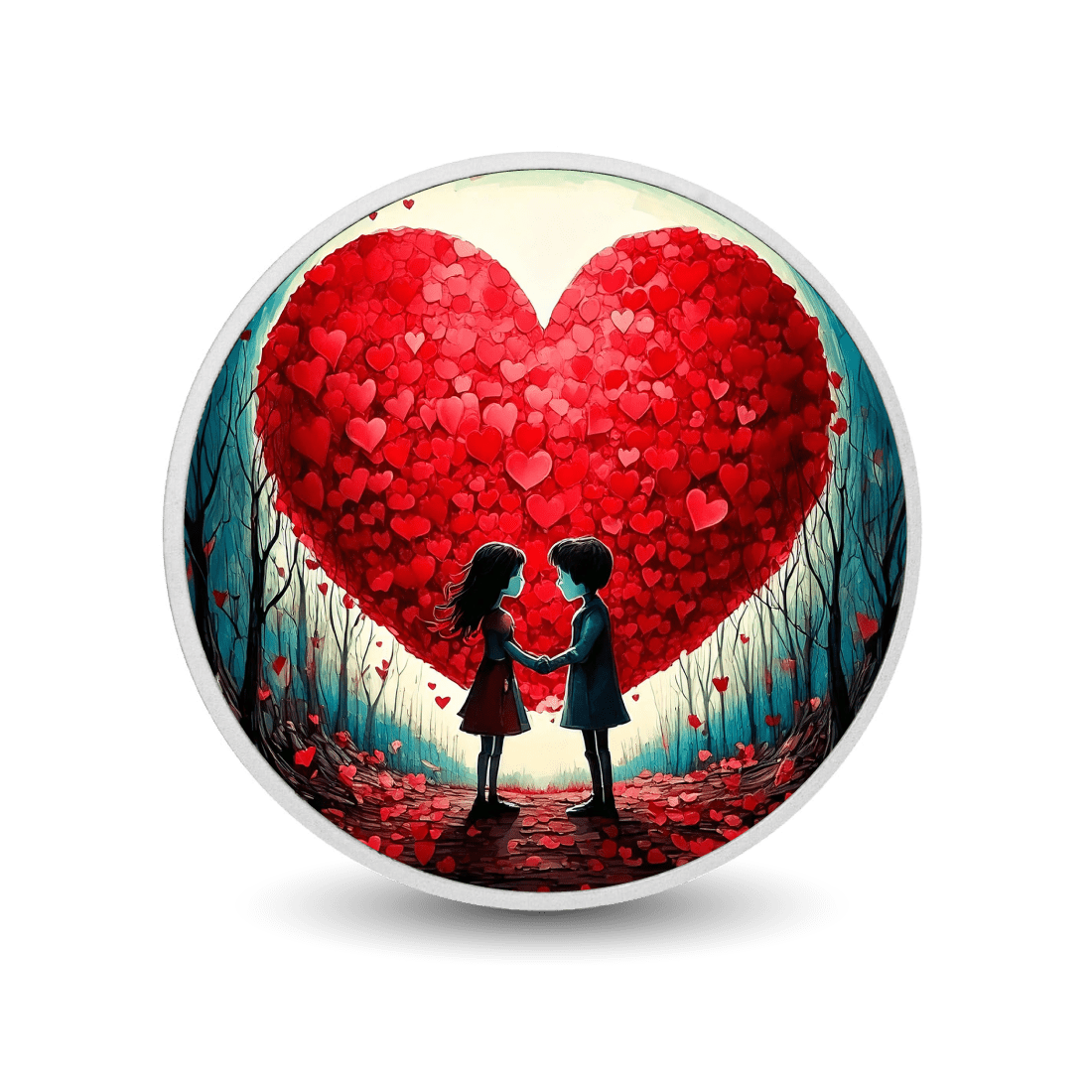 Heartfelt Connection 1oz Silver Coloured Coin - Arverni Mint