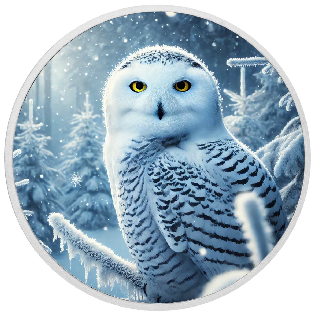 Majestic Frost: The Snowy Sentinel Coin - Arverni Mint