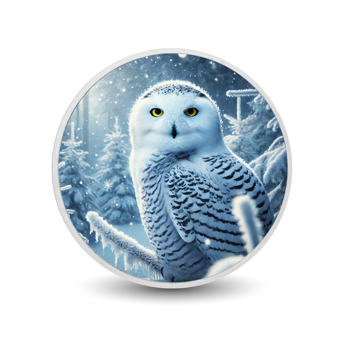 Majestic Frost: The Snowy Sentinel Coin - Arverni Mint