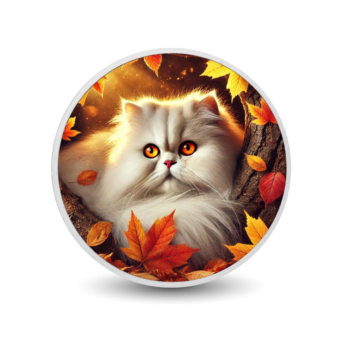 Majestic Glow: Autumn's Fluffy Guardian 1oz Coin - Arverni Mint