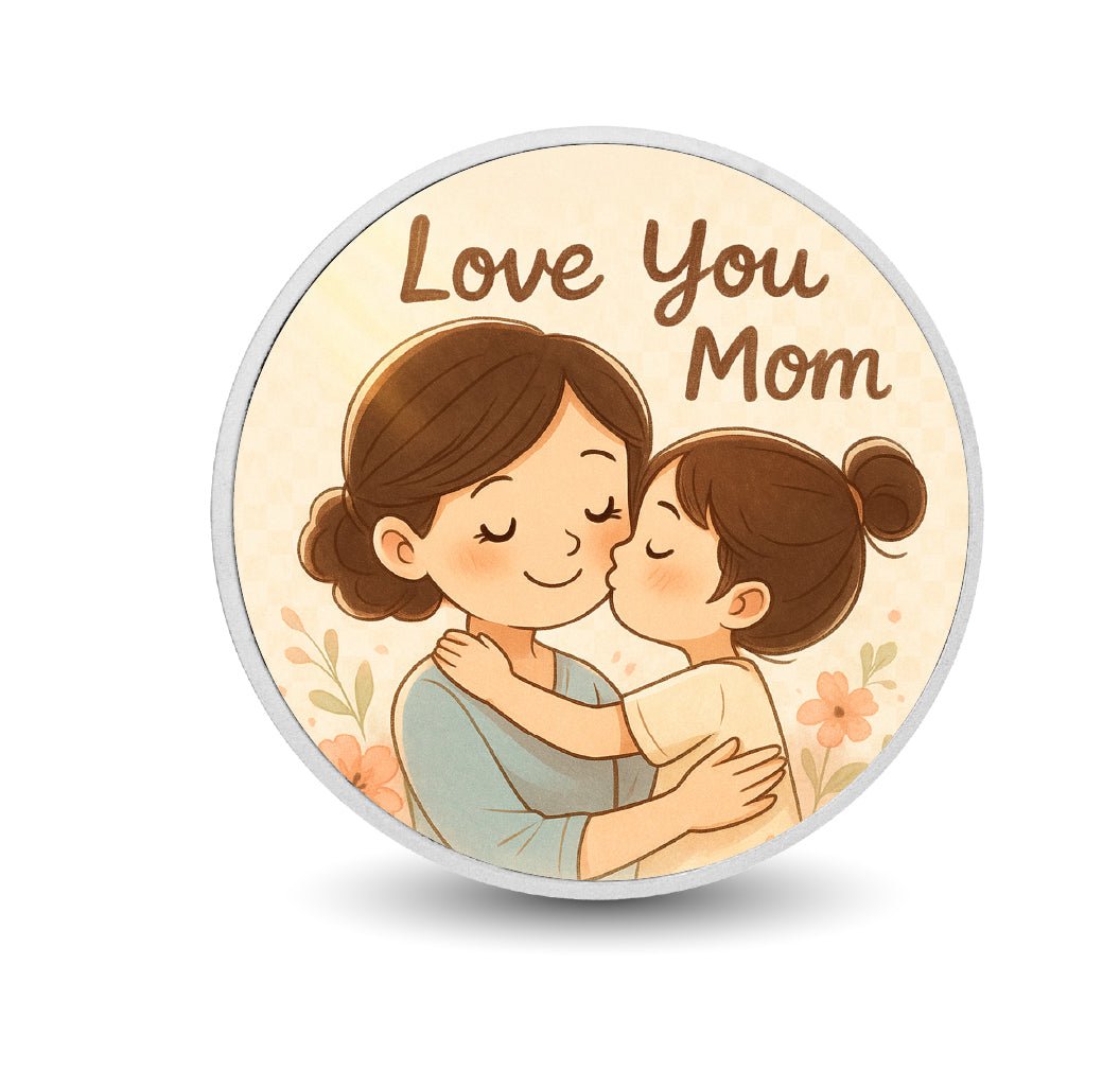 Mom's Warm Hug Coloured Silver 1oz Coin - Arverni Mint
