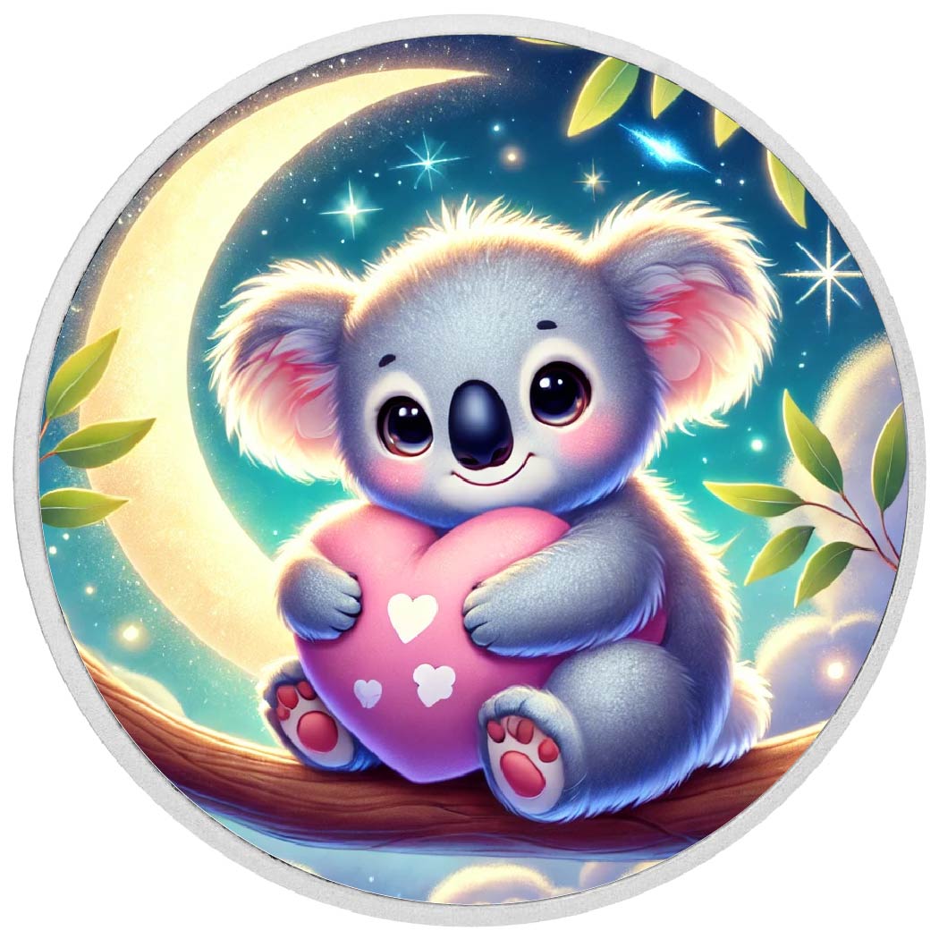 Moonlit Hugs: Koala of Kindness 1oz Silver Coin - Arverni Mint
