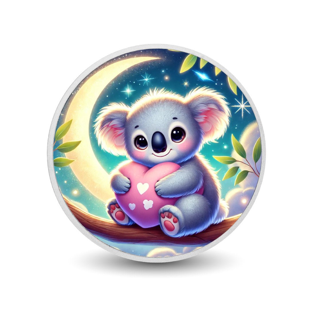 Moonlit Hugs: Koala of Kindness 1oz Silver Coin - Arverni Mint