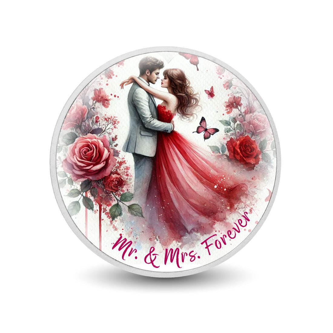 Mr. & Mrs. Forever - A Dance of Love 1oz Silver Coin - Arverni Mint