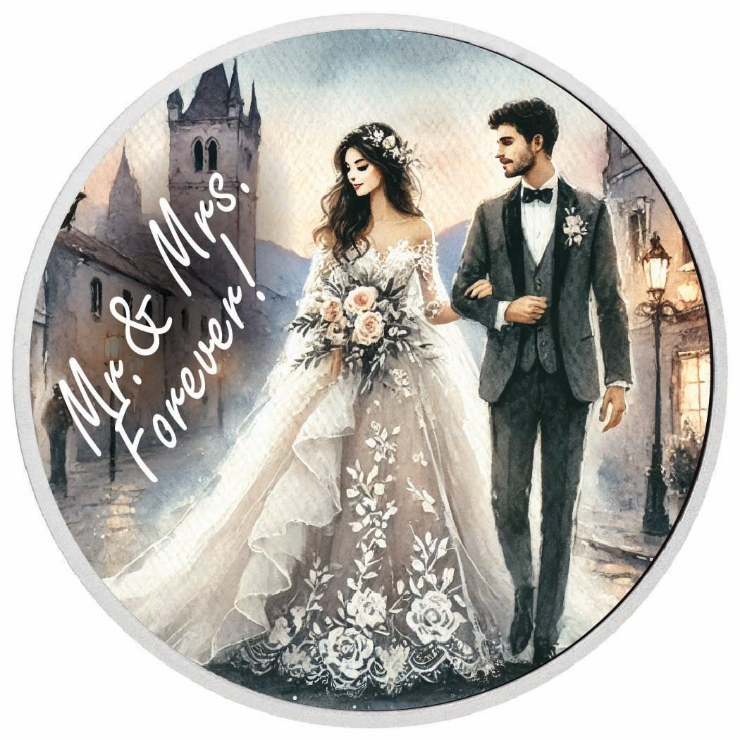 Mr. & Mrs. Forever - Fairytale Stroll 1oz Silver Coin - Arverni Mint