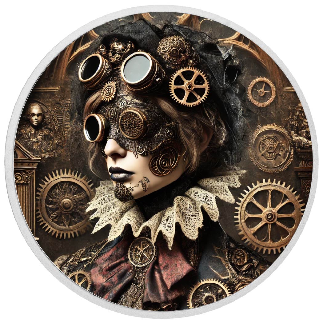 Queen of Cogs: The Mechanical Muse 1oz Silver Coin - Arverni Mint