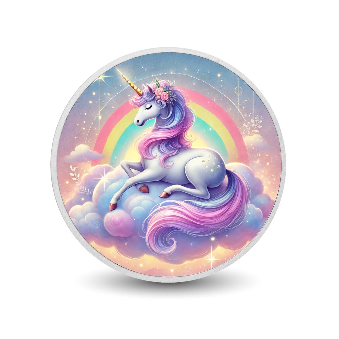 Rainbow Magic: Unicorn of the Clouds 1oz Silver Coin - Arverni Mint