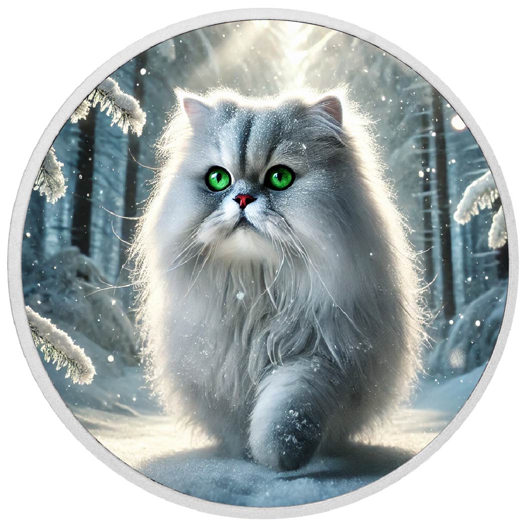 Regal Prowl: Majesty in the Snow 1oz Coin - Arverni Mint