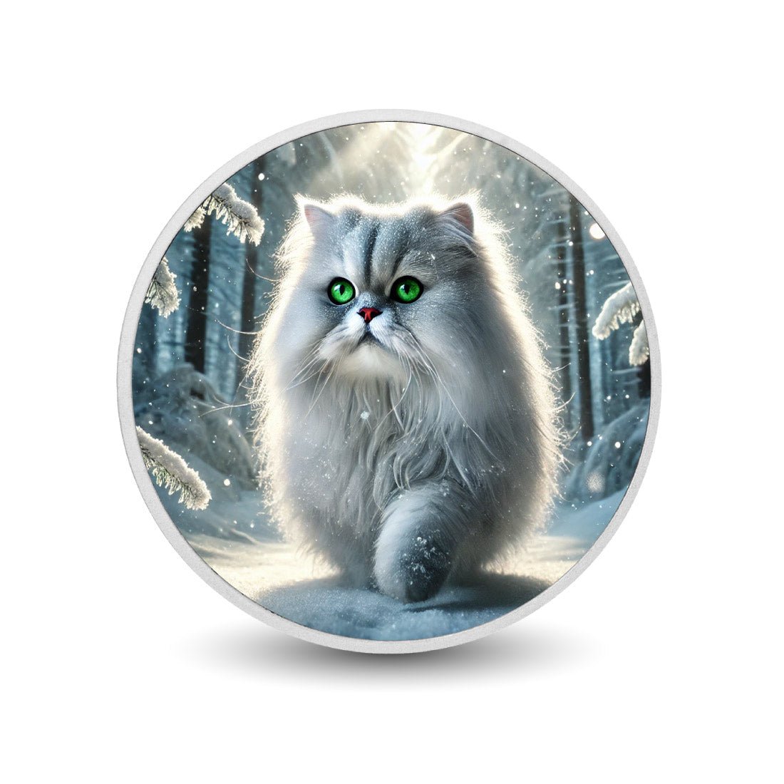 Regal Prowl: Majesty in the Snow 1oz Coin - Arverni Mint