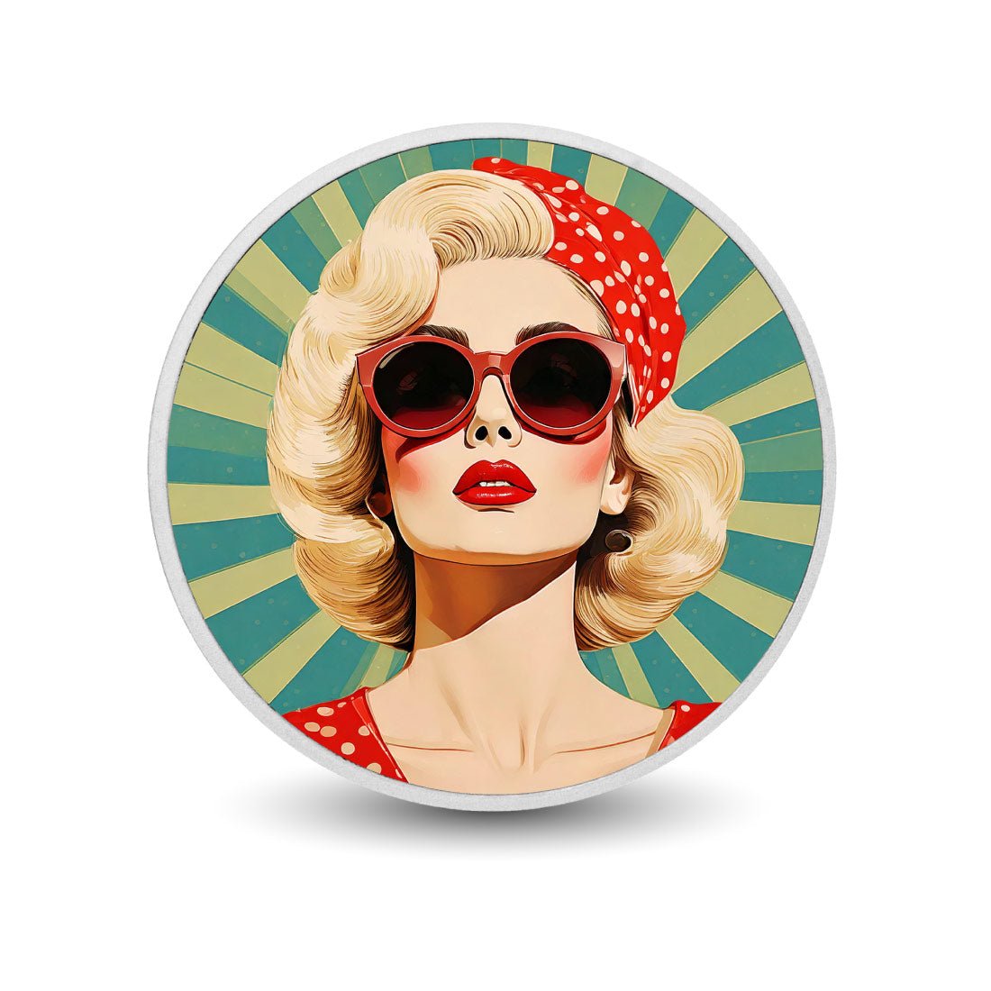 Retro Radiance: Icon of Timeless Style 1oz Coloured BU - Arverni Mint