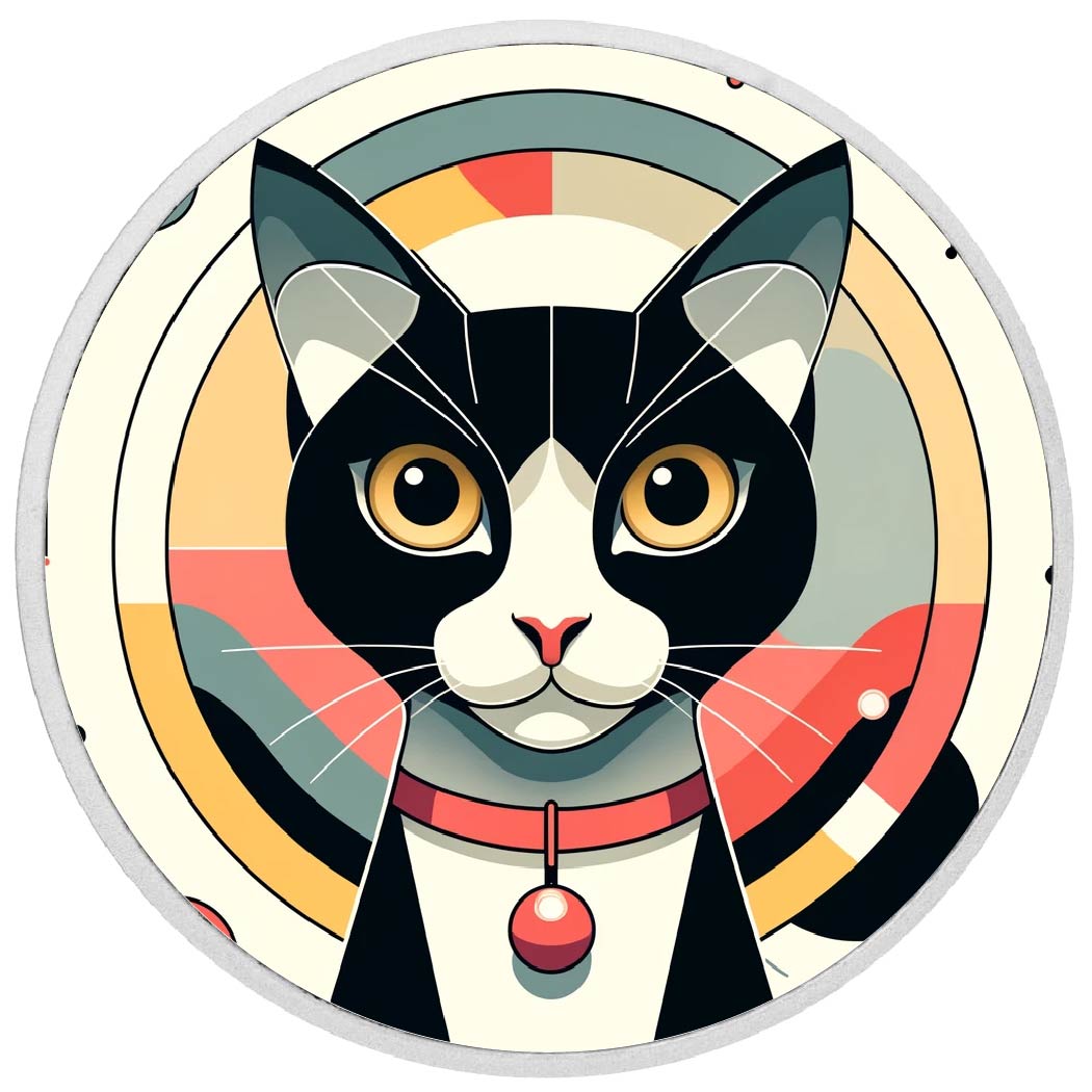 Retro Whiskers: The Timeless Tuxedo Coloured Coin - Arverni Mint