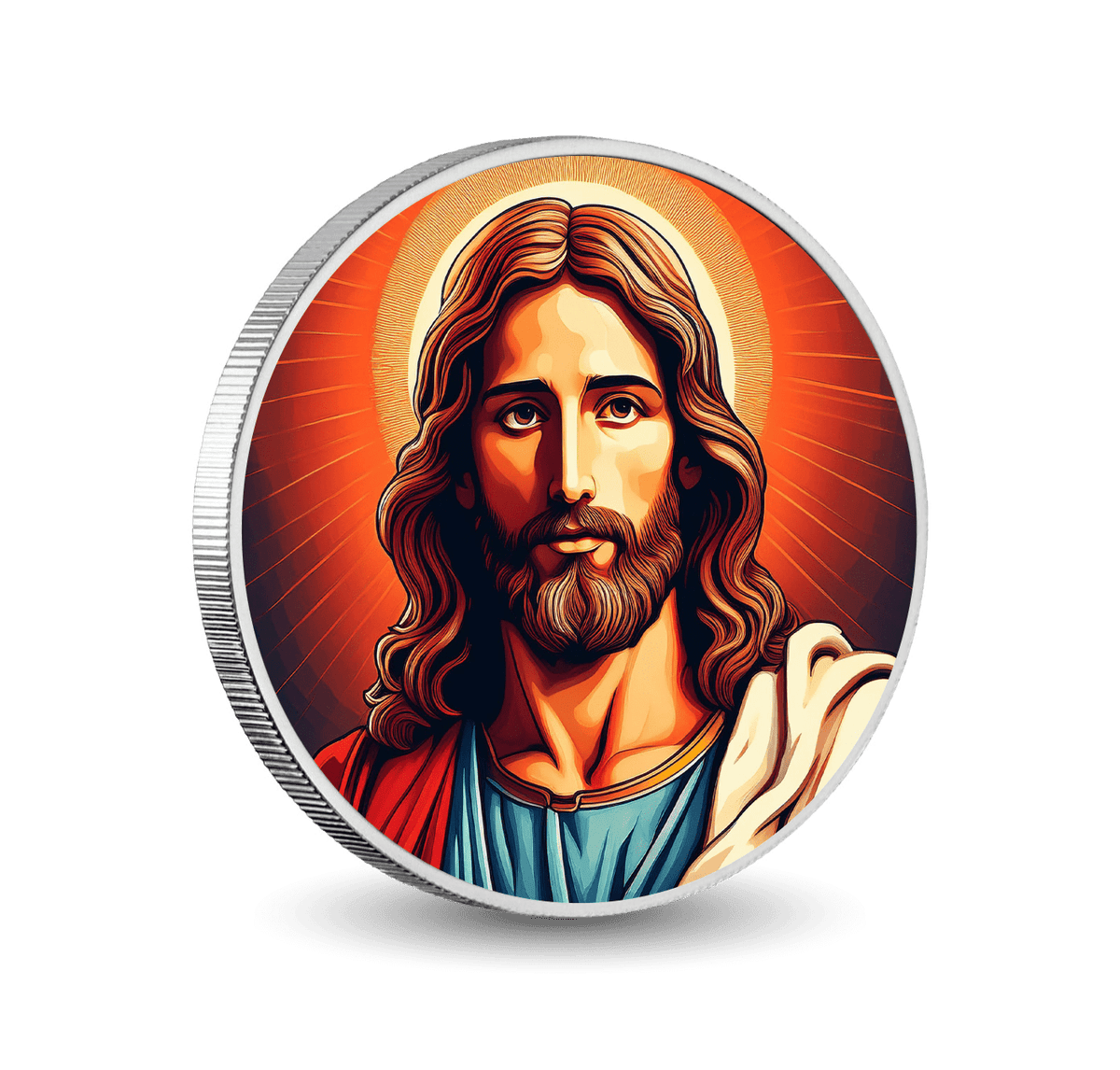 Sacred Light 1oz Silver Coloured Coin - Arverni Mint