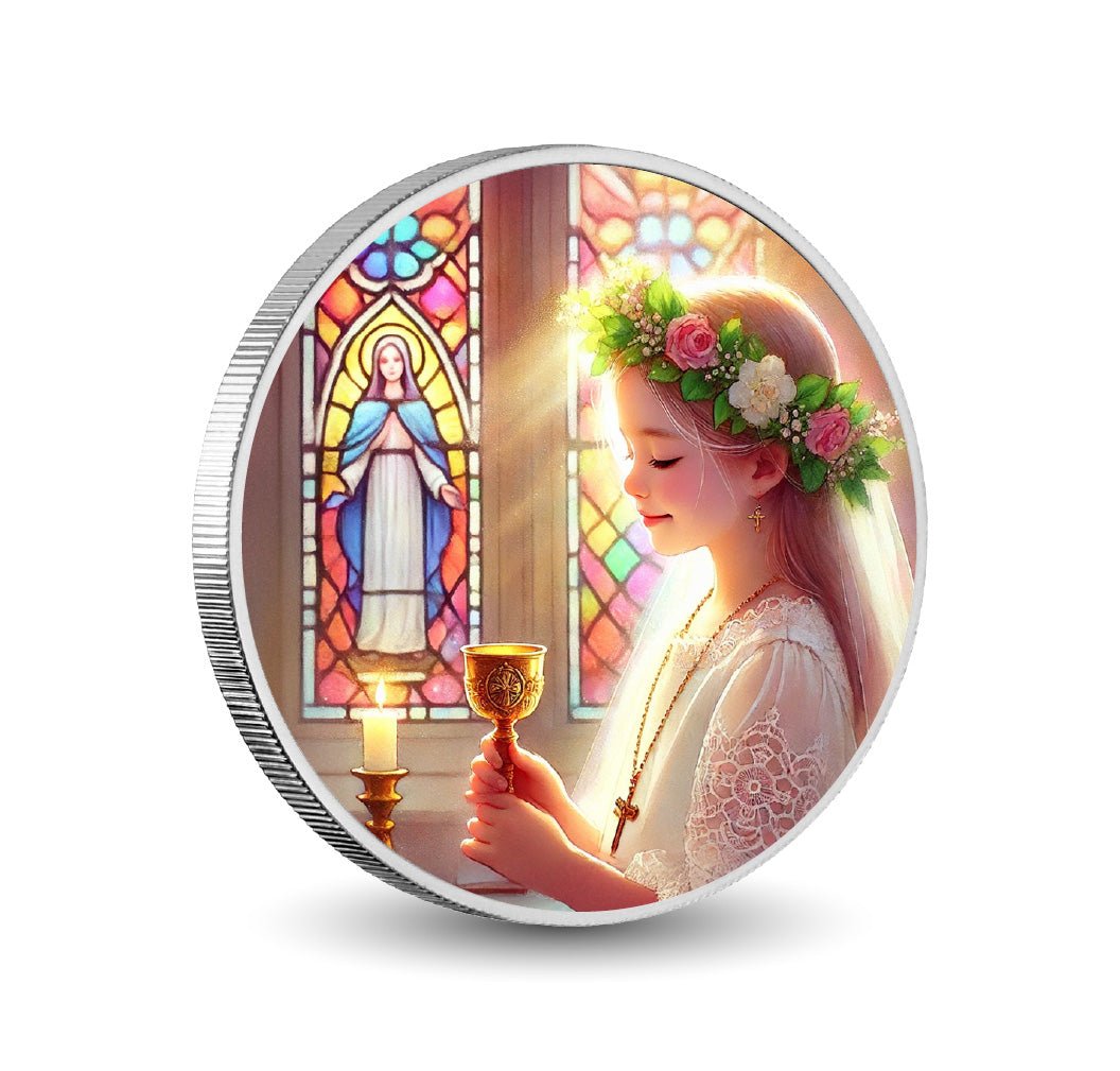 Sacred Moment 1oz Silver Coloured Coin - Arverni Mint