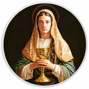 Saintly Woman with Chalice 1oz Silver Coloured Coin - Arverni Mint