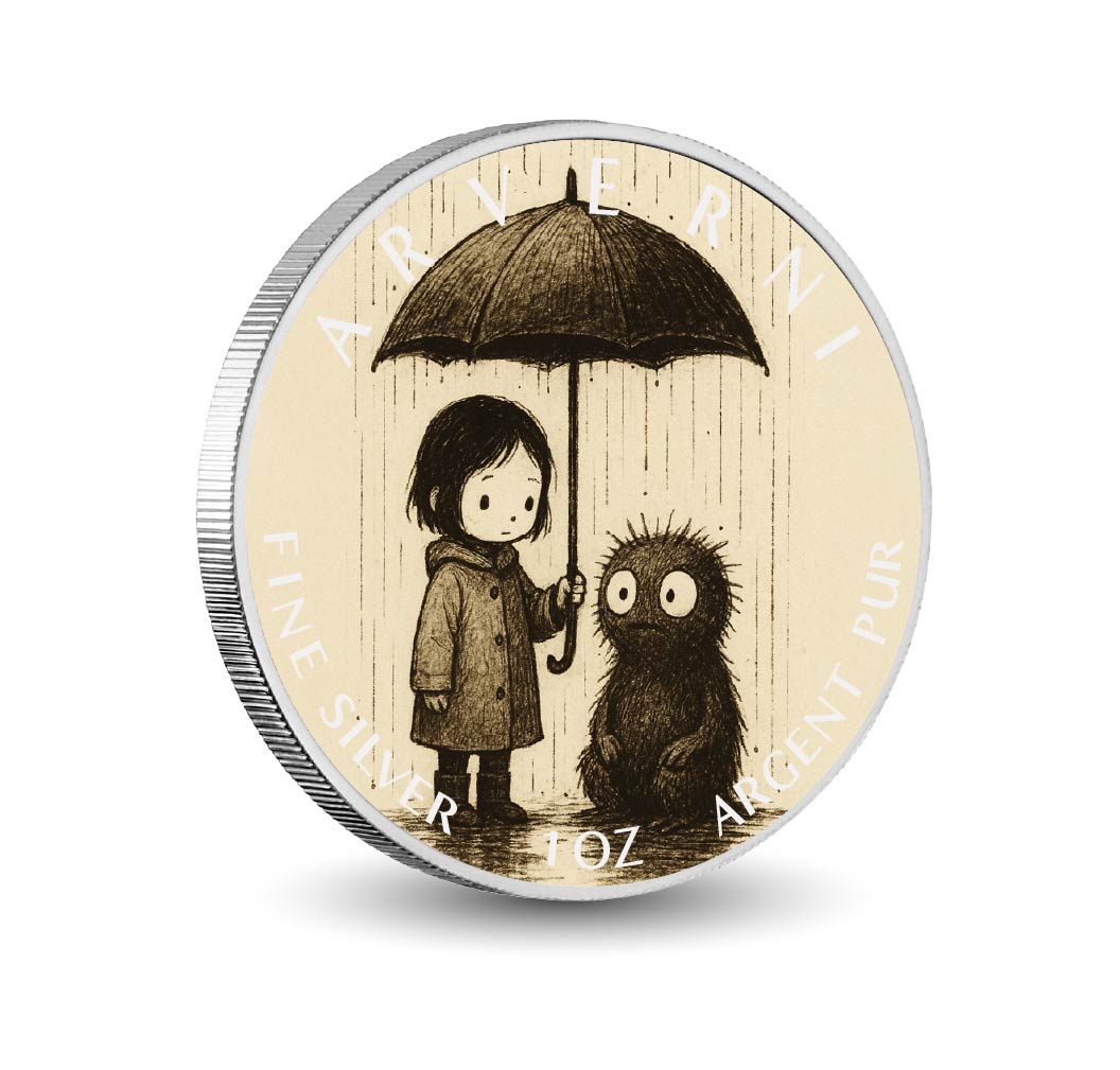 Shared Shelter - Whispers of Kindness Coloured 1oz Fine Silver Coin - Arverni Mint