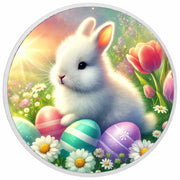Springtime Serenity: Bunny's Easter Charm Coloured Coin - Arverni Mint