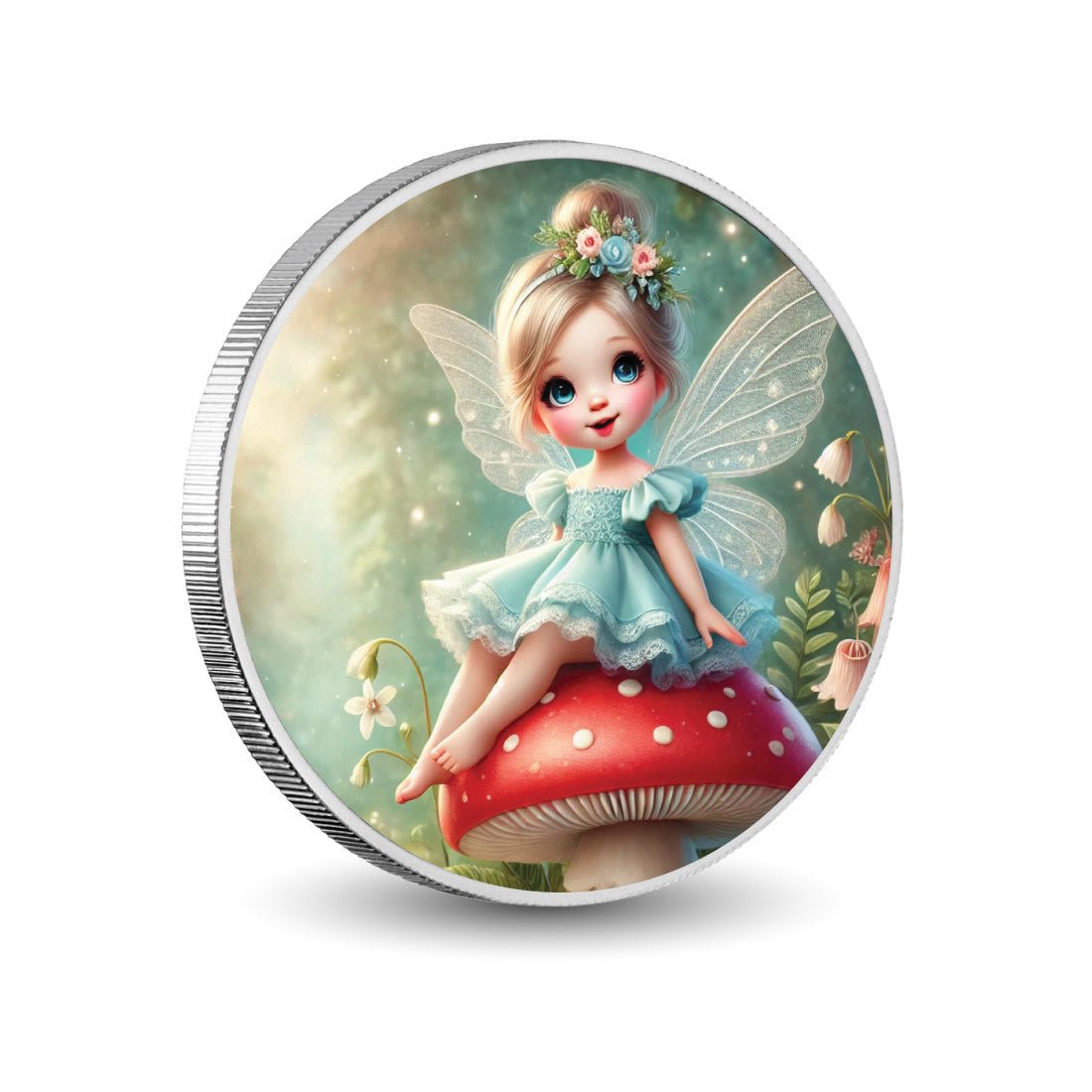 Starlight Fairy: Magic in Bloom 1oz Silver Coloured Coin - Arverni Mint