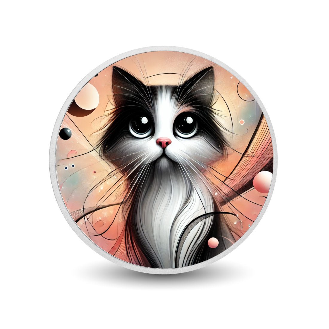 Stellar Stare: The Cosmic Kitten Coloured Coin - Arverni Mint