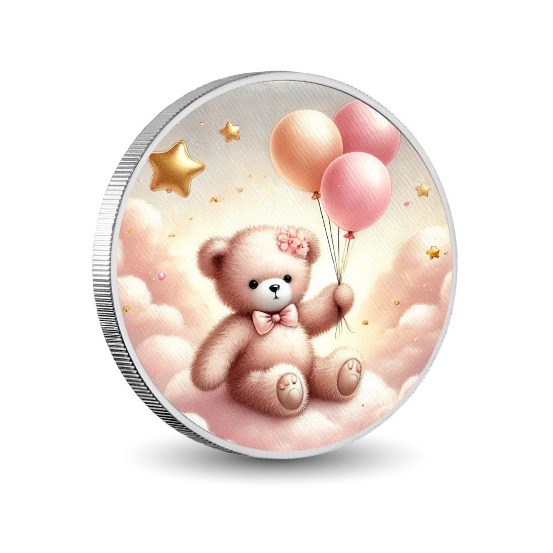 Sweet Dreams Bear: Floating on Cloud Nine 1oz Silver Coin - Arverni Mint