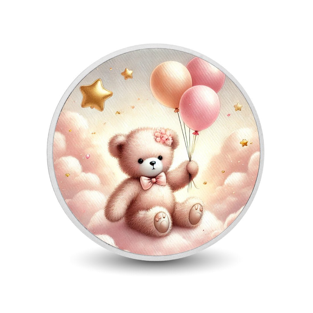 Sweet Dreams Bear: Floating on Cloud Nine 1oz Silver Coin - Arverni Mint