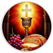 Symbols of the Eucharist 1oz Silver Coloured Coin - Arverni Mint