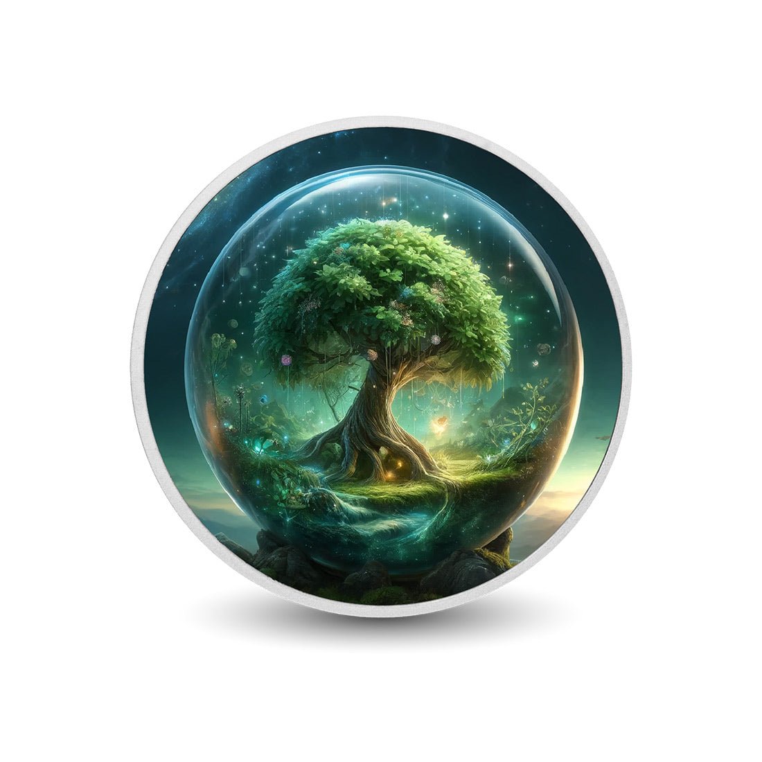 The Balance of the Universe - Magical Tree 1oz Silver Coloured Coin - Arverni Mint