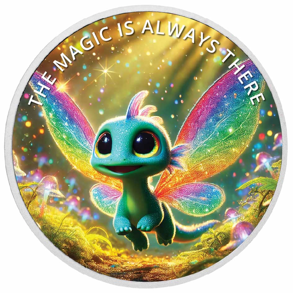The Magic is Always There: Lumina the Magical Sprite 1oz Silver Coloured Coin - Arverni Mint