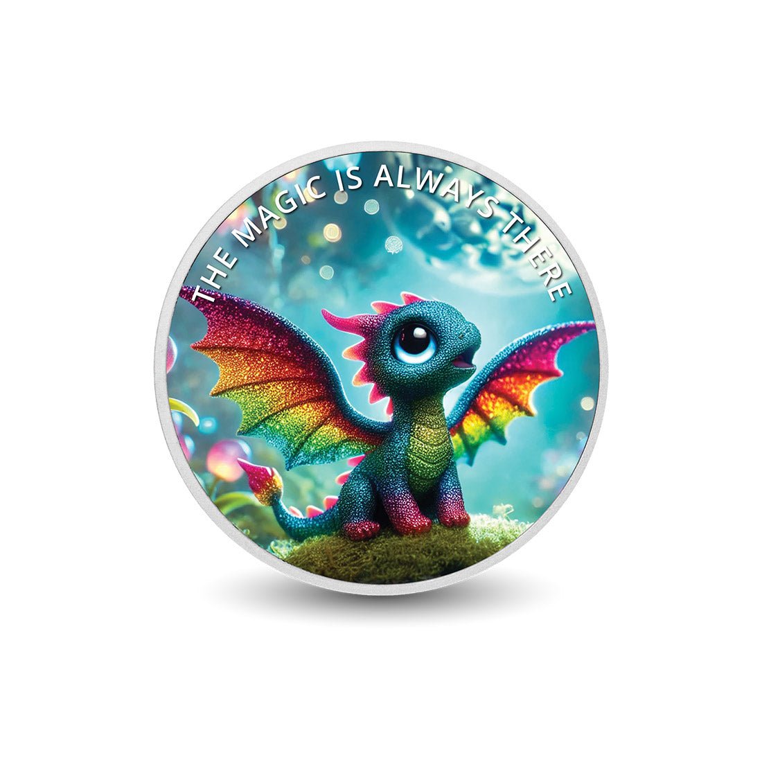 The Magic is Always There: Twilight the Prism Dragon 1oz Silver Coloured Coin - Arverni Mint
