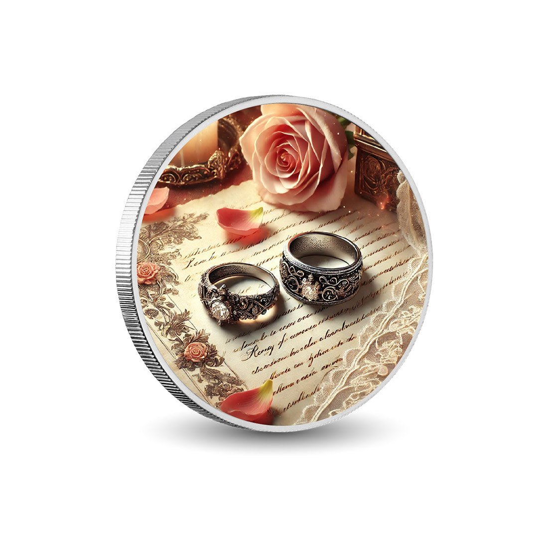 Timeless Vows 1oz Silver Coloured Coin - Arverni Mint