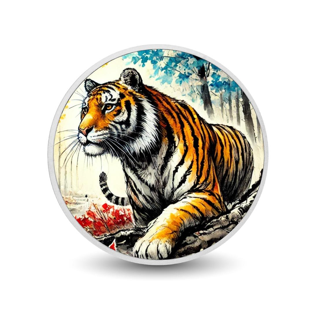 Vibrant Tiger in an Enchanted Forest - Arverni Mint