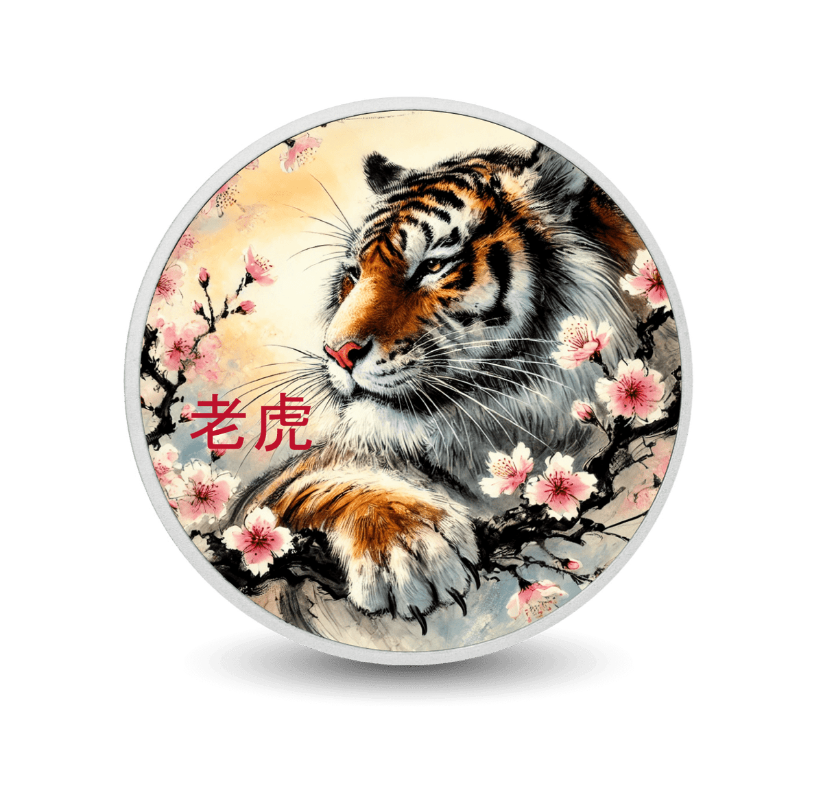 Whisper of the Blossoms 1oz Coloured Silver - Arverni Mint
