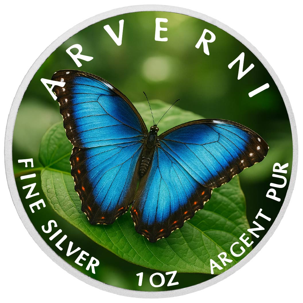 Wings of Purity 1oz Fine Silver Coloured Coin - Arverni Mint